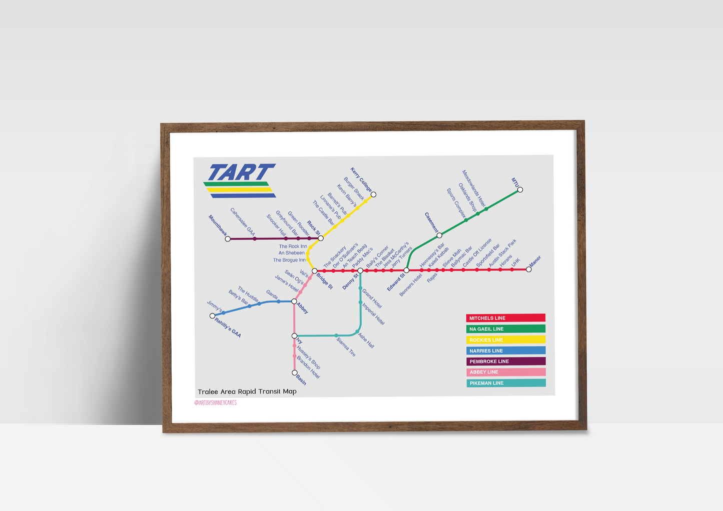 TART (Tralee Area Rapid Transit) Map